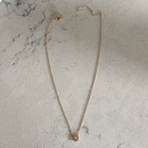 Coach Rose Gold Necklace with Pendant